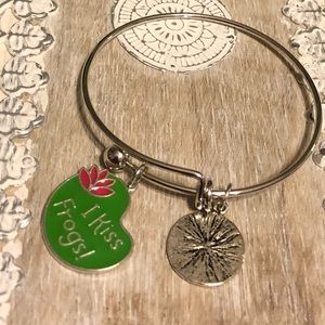 I Kiss Frogs- bangle bracelet